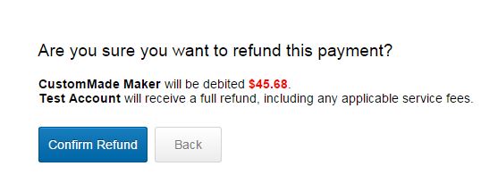 How Do I Issue A Refund Through Wepay Custommade Support 